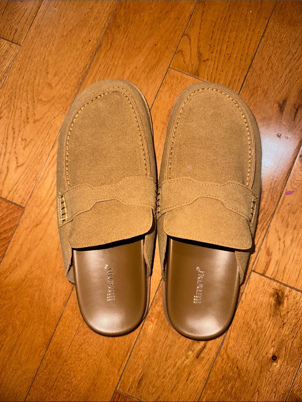 BRAND NEW Women Suede Slip-On Loafers in Tan